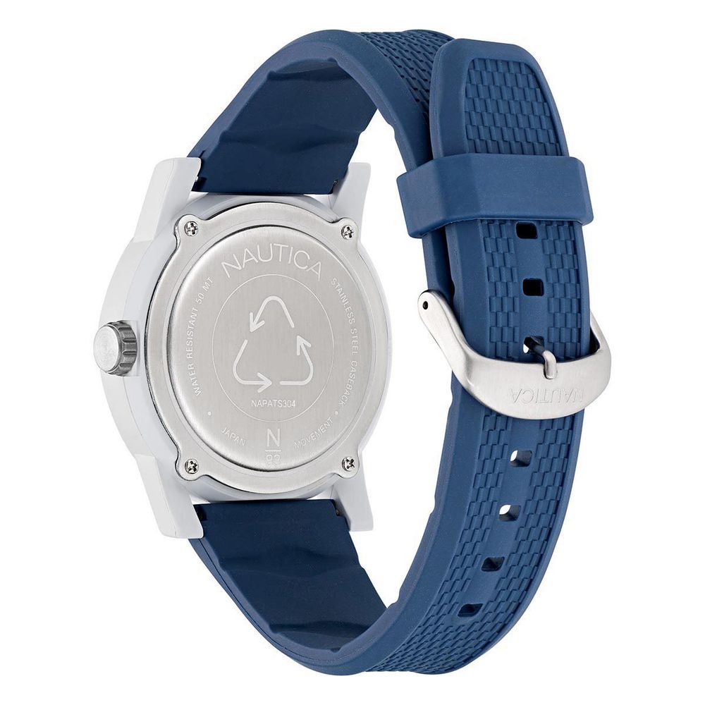 NAUTICA Blaue synthetische Sportuhr