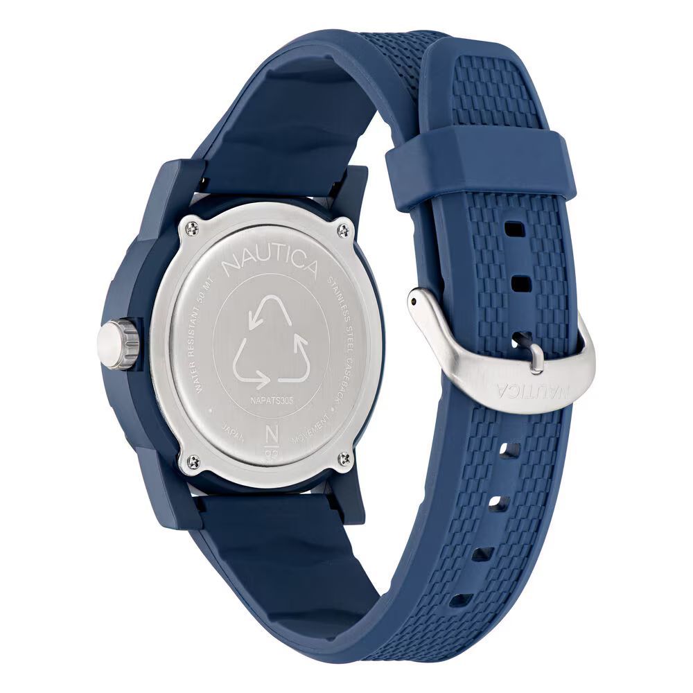 NAUTICA Blaue synthetische Sportuhr