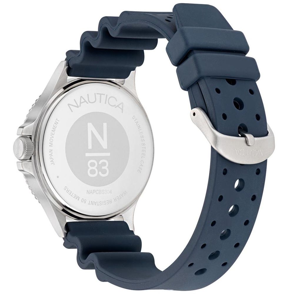NAUTICA Blaue synthetische Sportuhr