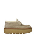 Prada Beige Leder Plateau-Loafer
