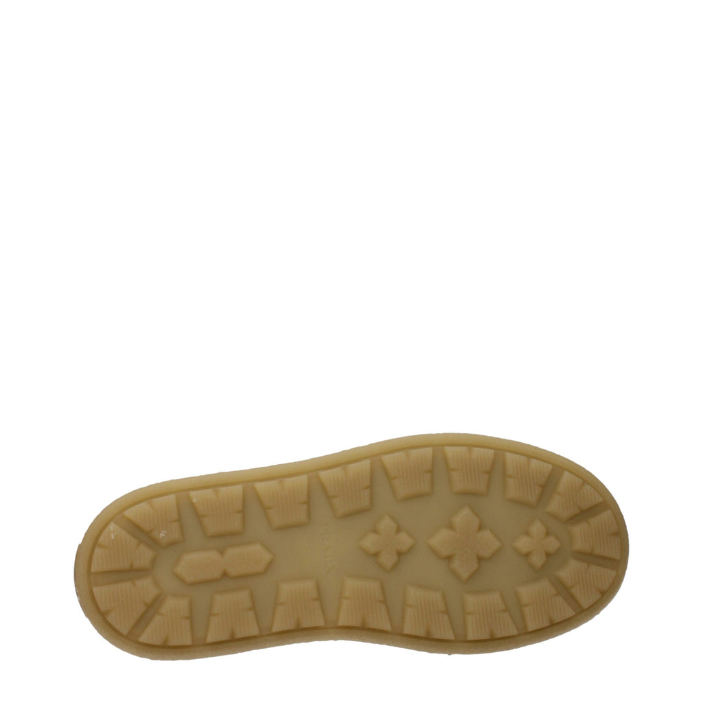 Prada Beige Leder Plateau-Loafer