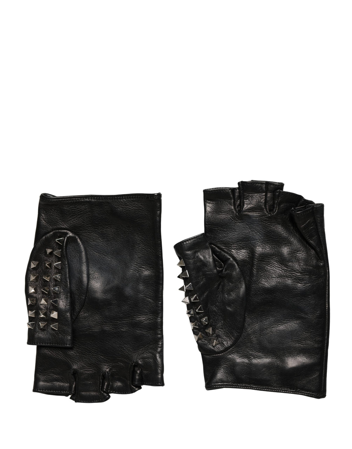 Dolce & Gabbana Schwarze bestickte Fausthandschuhe für Damen, Handgelenklänge