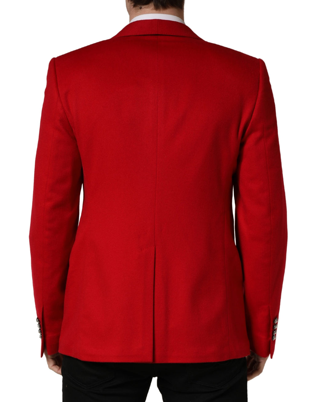Dolce & Gabbana Roter Kaschmir-Sakko mit einem Knopf