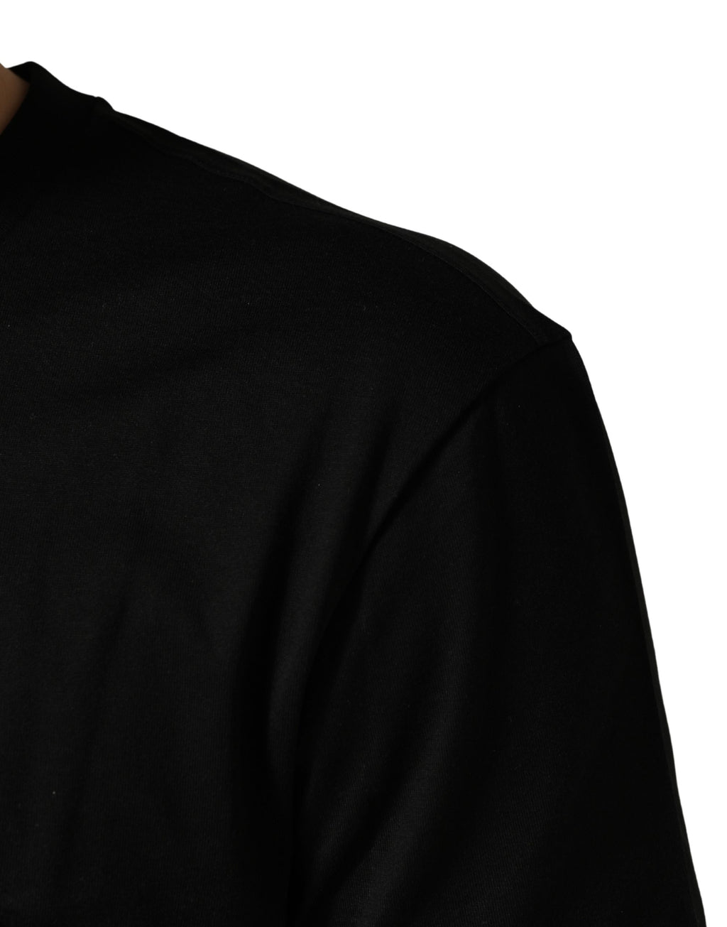 +39 MASQ Black Cotton Crew-Neck T-Shirt with DG Logo Print