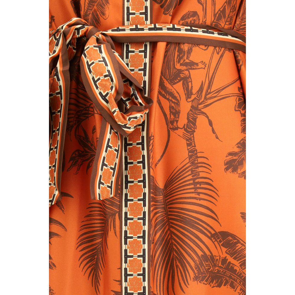 Alemais Orangefarbenes Seidenkleid für den Alltag