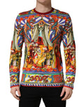 Dolce & Gabbana Multicolor Teatro Dei Pupi Herren Langarm-T-Shirt