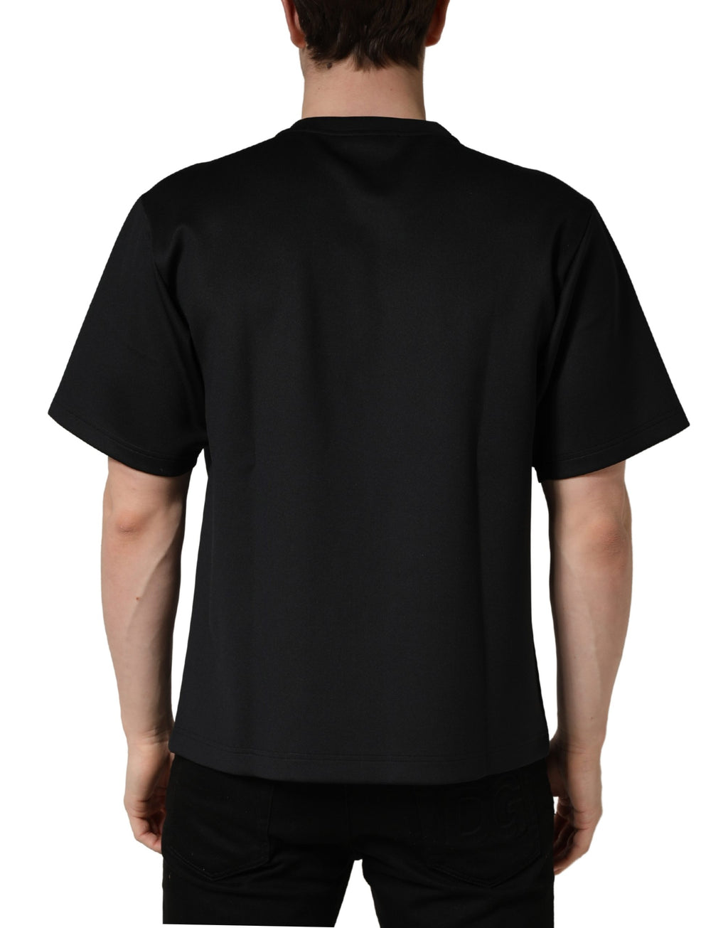 Dolce & Gabbana Schwarzes T-Shirt mit „Have Fun“-Aufdruck und Rundhalsausschnitt