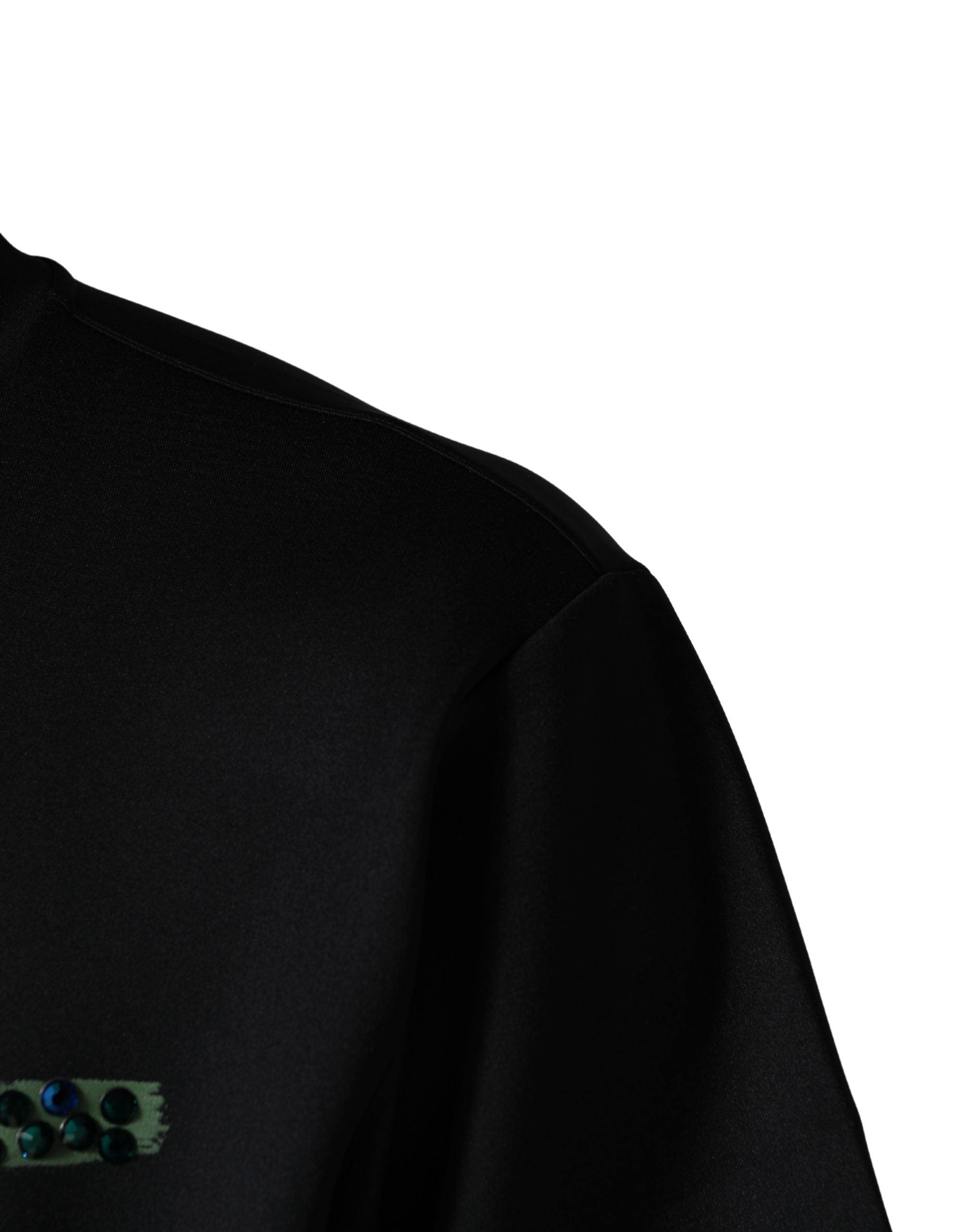 Dolce & Gabbana Schwarzes T-Shirt mit „Have Fun“-Aufdruck und Rundhalsausschnitt
