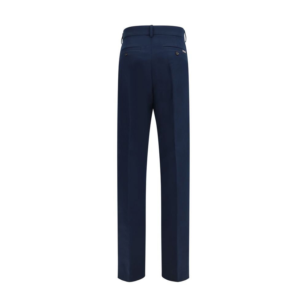 Ferragamo Blaue Baumwoll-Chino-Hose