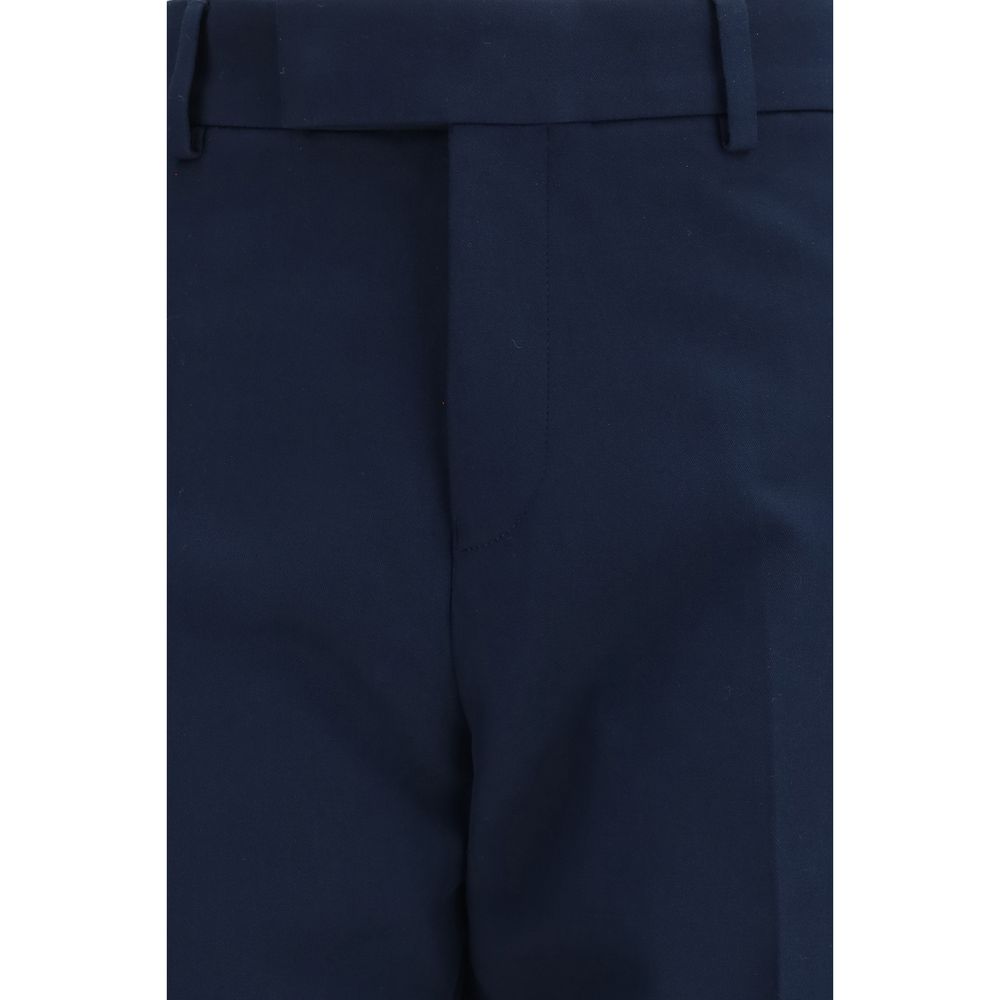 Ferragamo Blaue Baumwoll-Chino-Hose