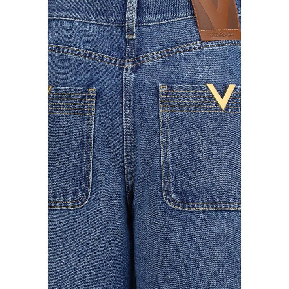 Valentino Blue Cotton Denim Jeans
