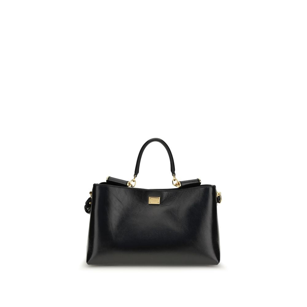 Dolce & Gabbana Black Calfskin Bos Taurus Handbag