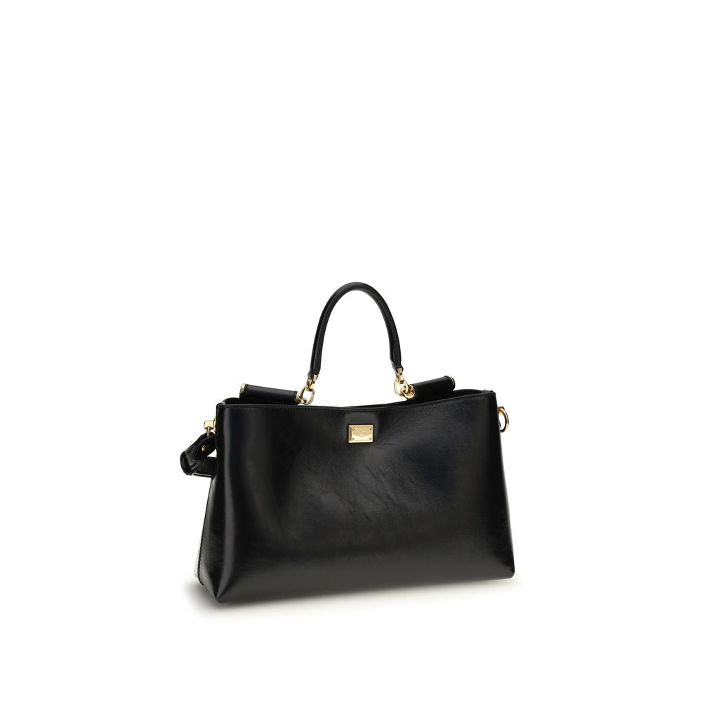 Dolce & Gabbana Black Calfskin Bos Taurus Handbag