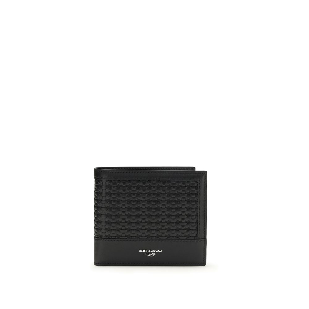 Dolce & Gabbana Black Calfskin Bos Taurus Wallet