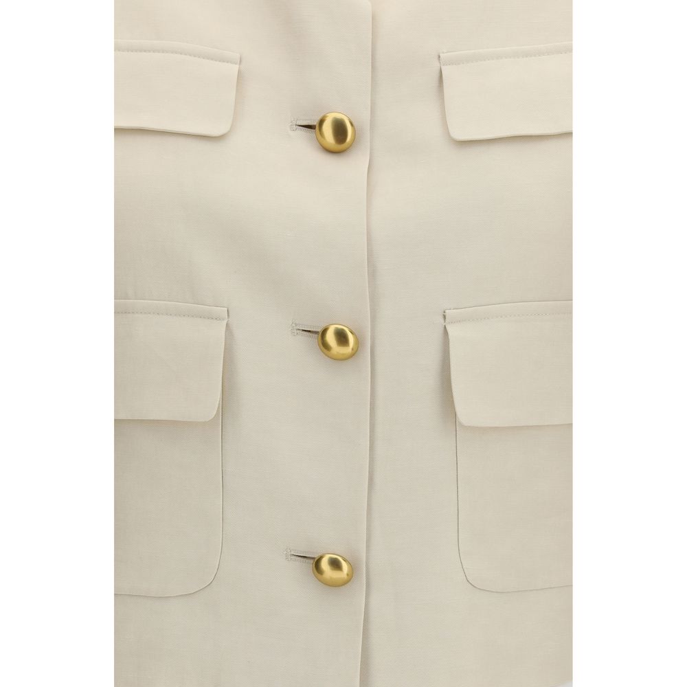 P.A.R.O.S.H. Beige Wool Vest