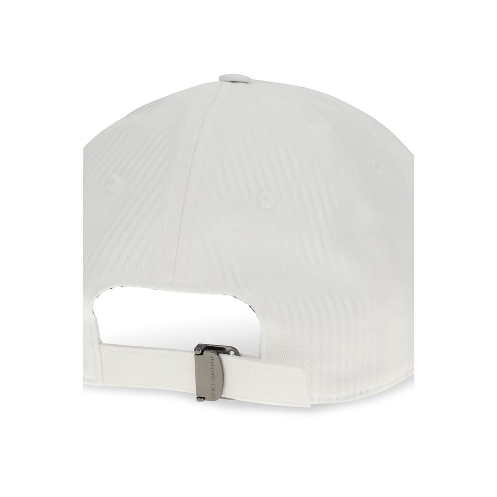 Dolce & Gabbana Weiße Baumwollkappe (Baseball Cap)