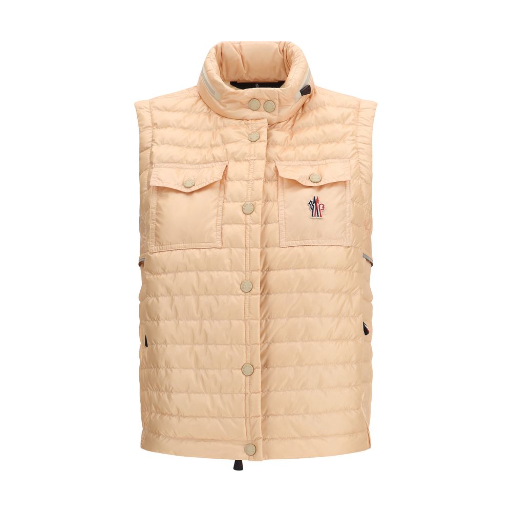 Moncler Grenoble Ärmellose Multicolor-Jacke aus Polyamid