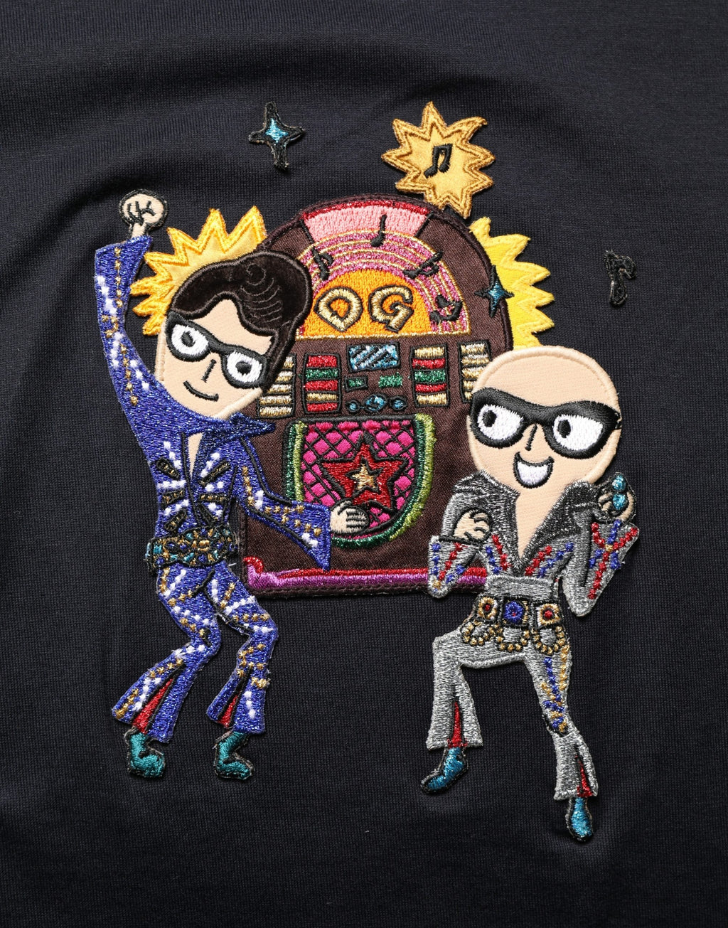 Dolce & Gabbana Black #DGFAMILY Patch Men's Crew Neck T-Shirt