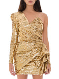 Elisabetta Franchi Short Two-Tone Polyamide Dress