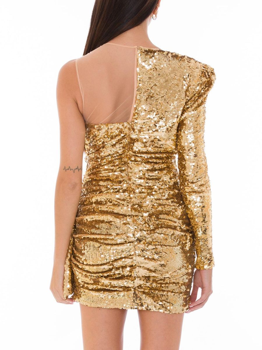Elisabetta Franchi Short Two-Tone Polyamide Dress