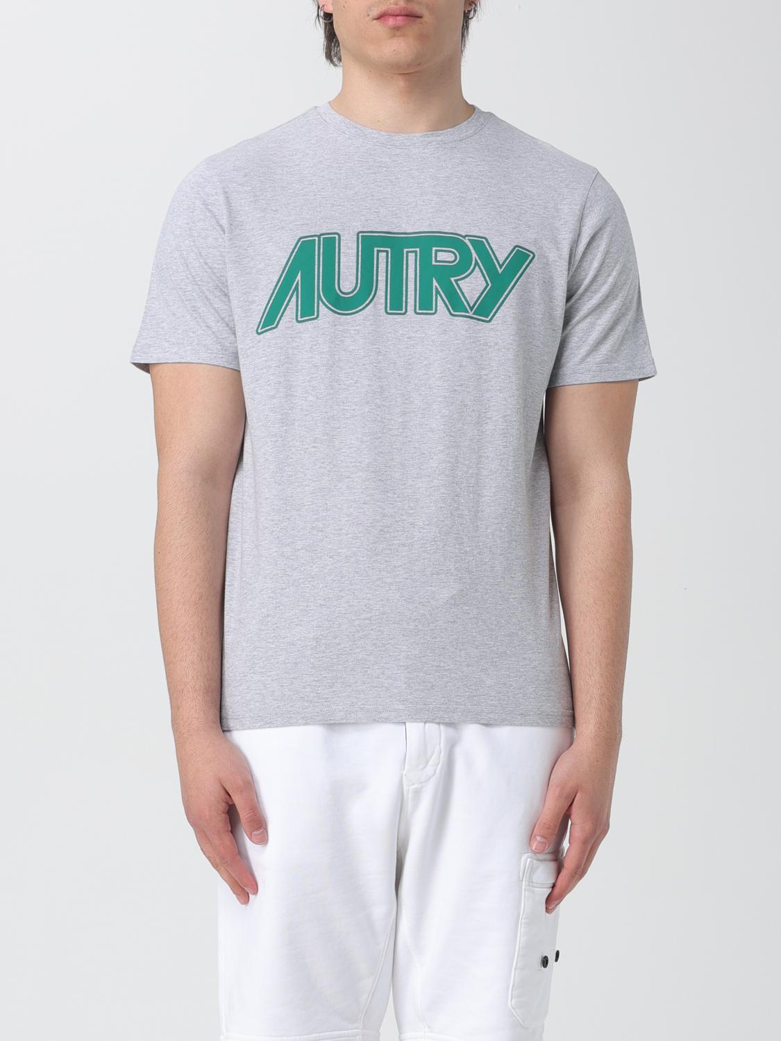 Autry Grey Cotton T-Shirt