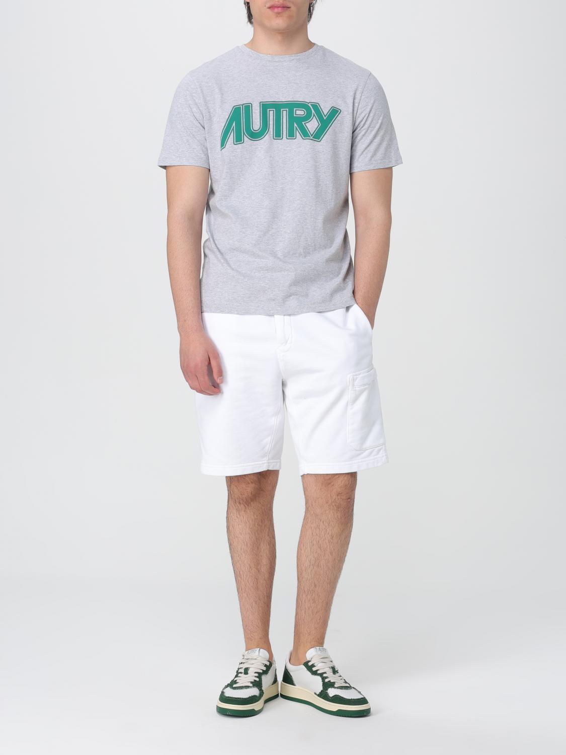 Autry Grey Cotton T-Shirt