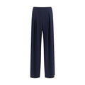 Max Mara Pure Blue Silk Leisure Trousers