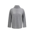 Max Mara Pure Grauer Kaschmirpullover