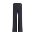 Max Mara Pure Blue Cropped Cotton Jeans