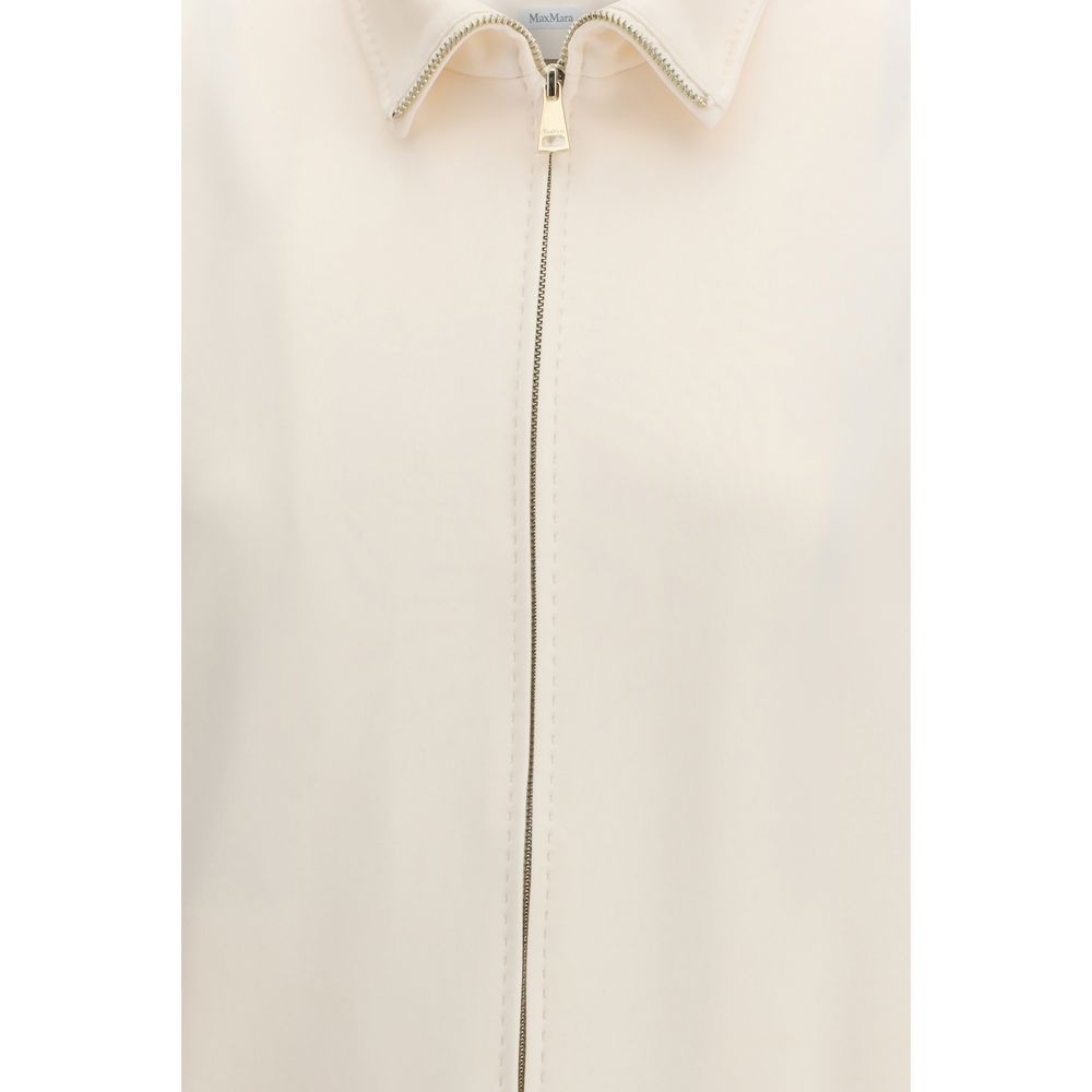 Max Mara Pure Beige Polyamide Shell Jacke
