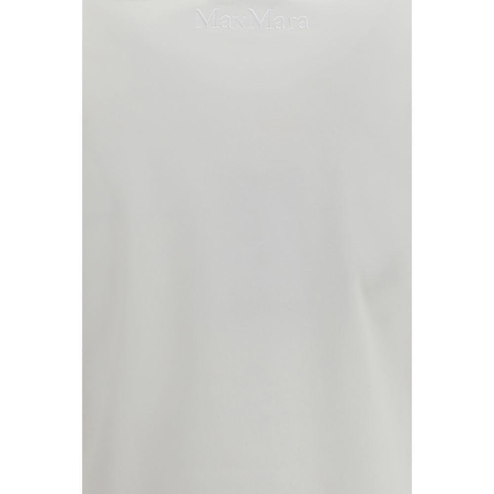 Max Mara Pure Weißes Baumwoll-T-Shirt