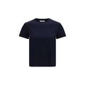 Max Mara Pure Blue Cotton T-Shirt