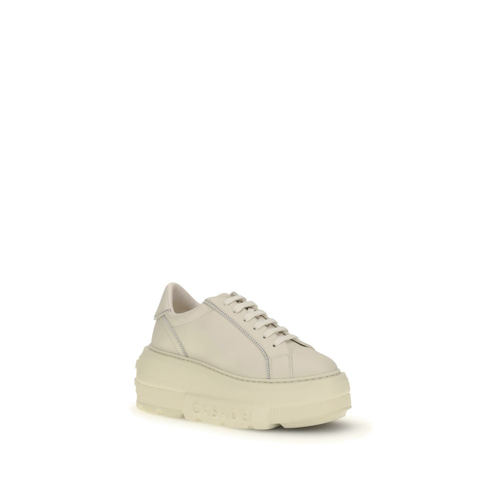Casadei White Chunky Rubber Sneakers