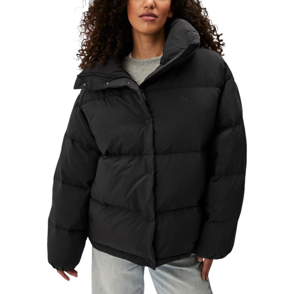 Calvin Klein Jeans Schwarzer Wollmantel
