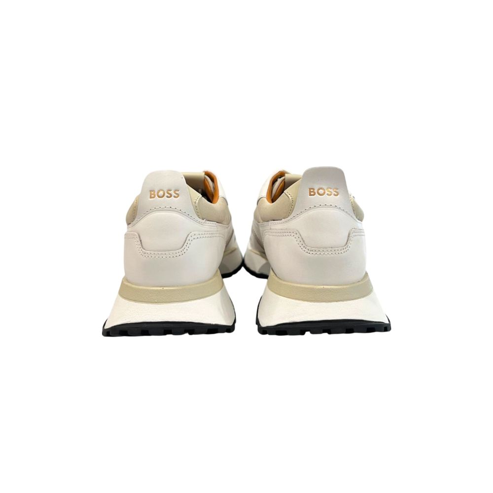 Hugo Boss Men's White Leather Sneakers