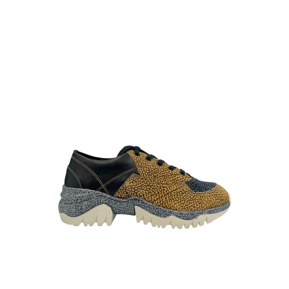 Borbonese Beige Leder Damen Sneaker
