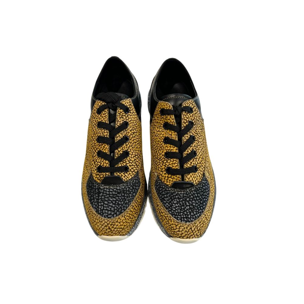 Borbonese Beige Leder Damen Sneaker