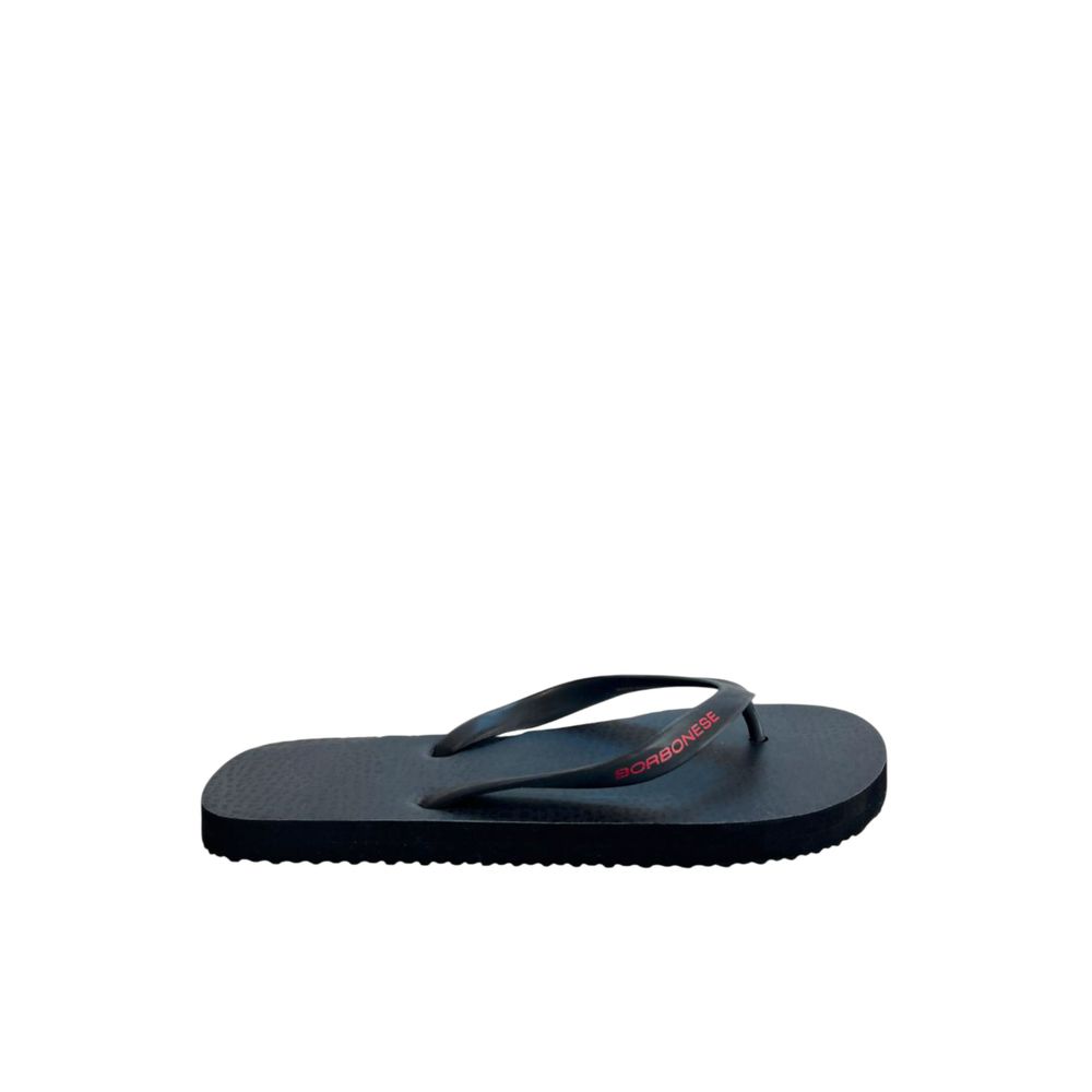 Borbonese Schwarze synthetische Herren-Flip-Flops