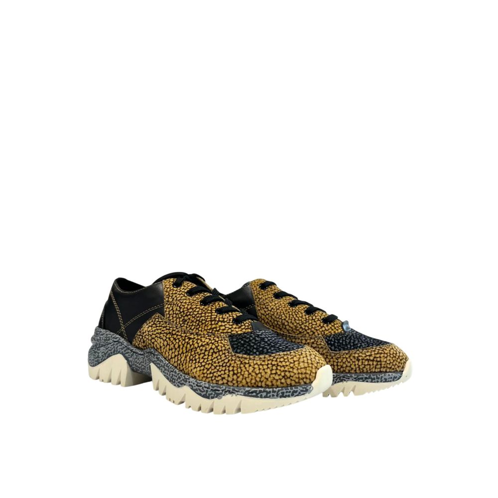 Borbonese Beige Leder Damen Sneaker