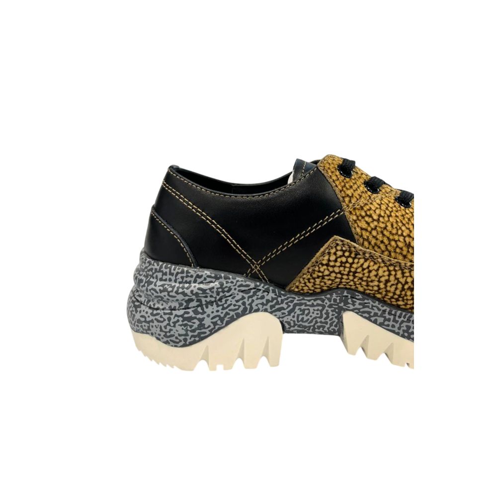 Borbonese Beige Leder Damen Sneaker