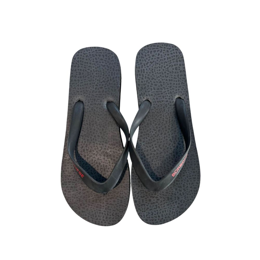 Borbonese Schwarze synthetische Herren-Flip-Flops