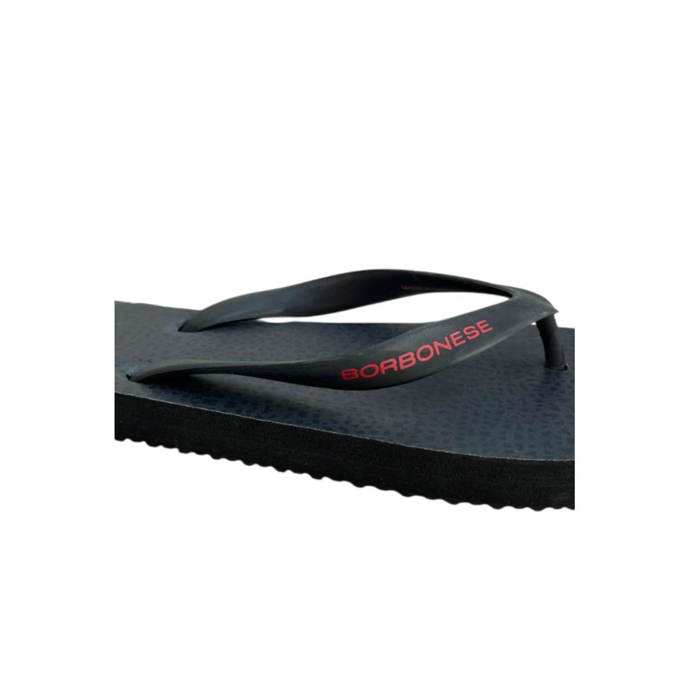 Borbonese Schwarze synthetische Herren-Flip-Flops