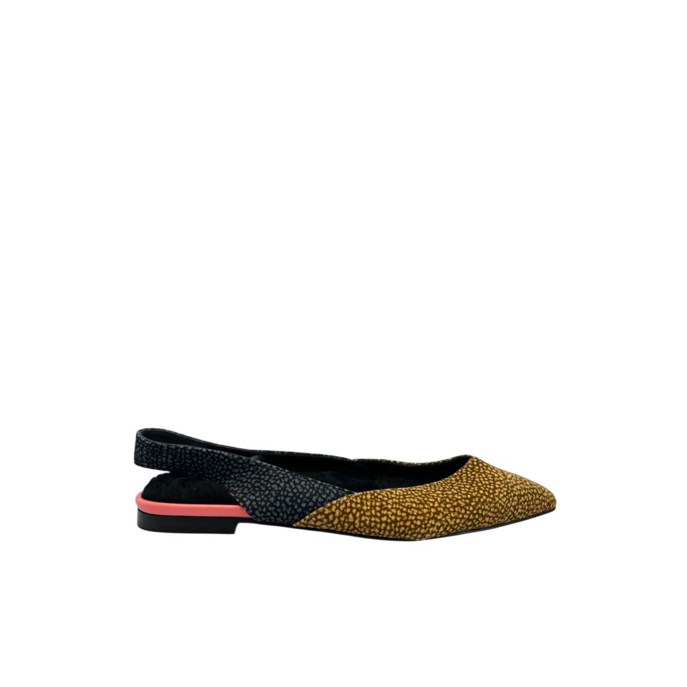 Borbonese Beige Leder Ballerinas für Damen