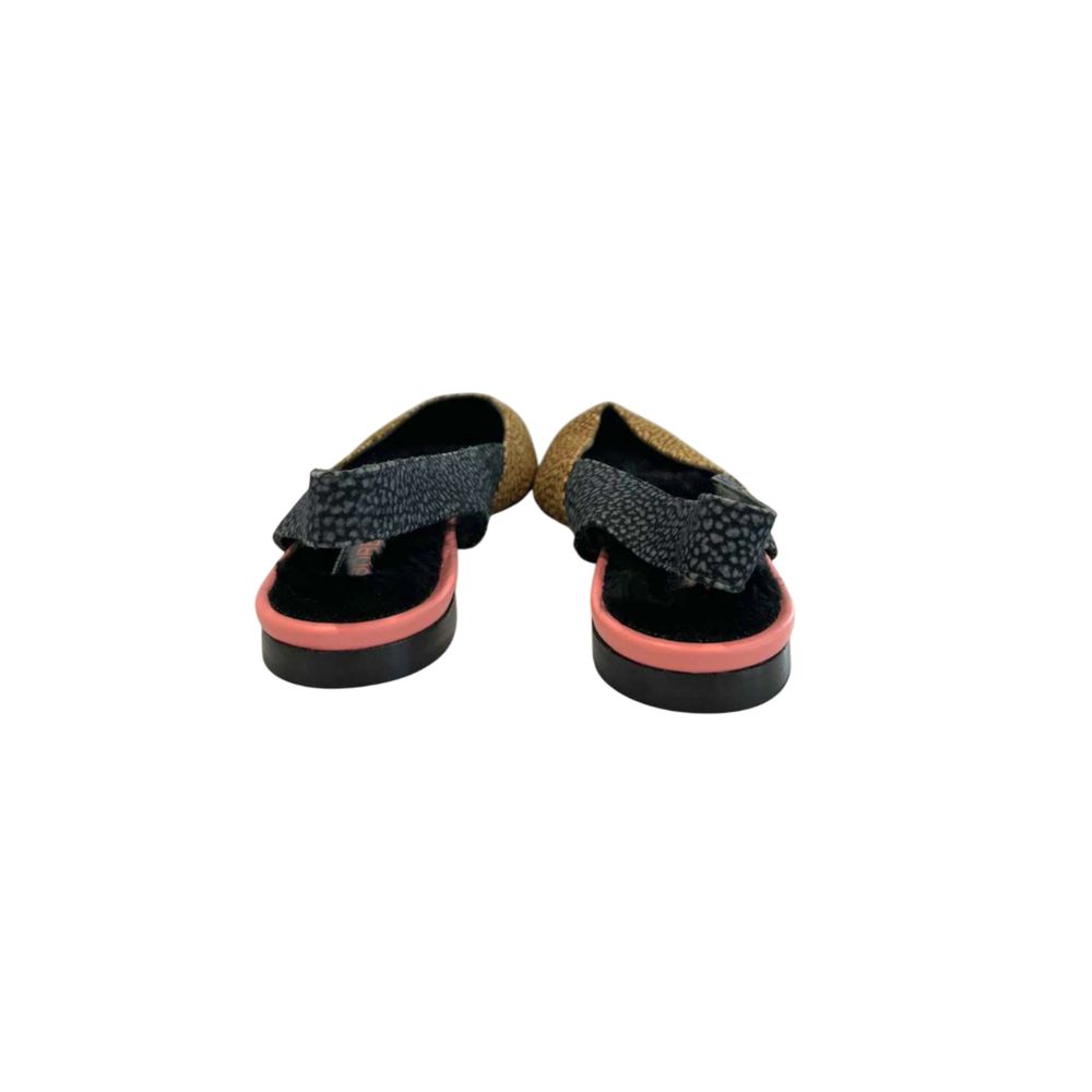 Borbonese Beige Leder Ballerinas für Damen
