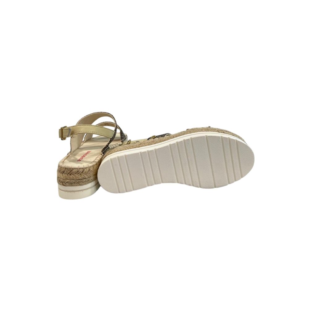 Borbonese Beige Stoffsandale