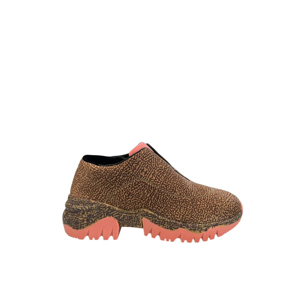 Borbonese Beige Genuine Leather Sneakers