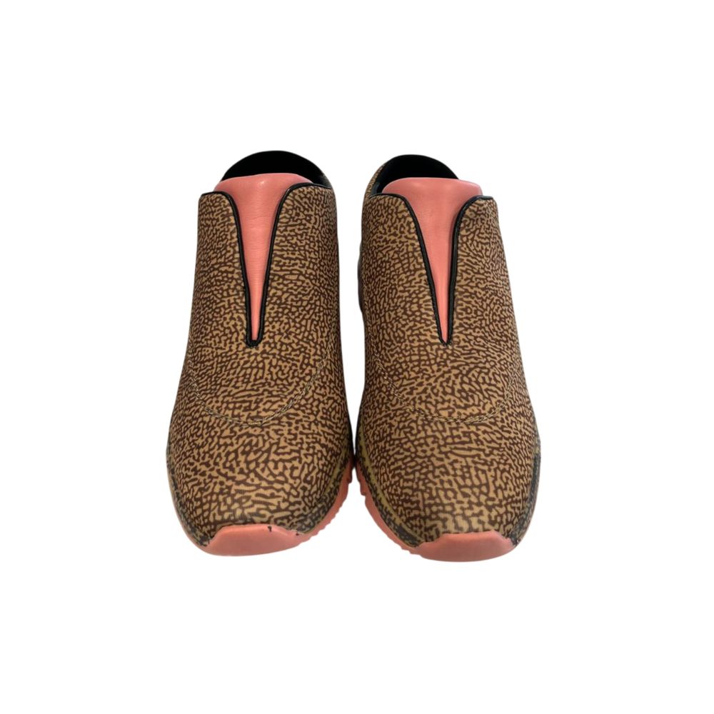 Borbonese Beige Genuine Leather Sneakers