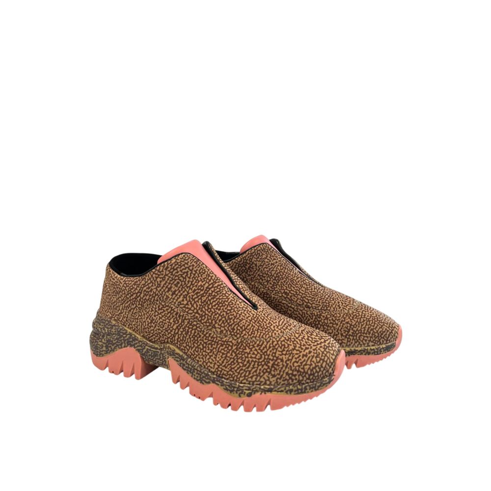 Borbonese Beige Genuine Leather Sneakers