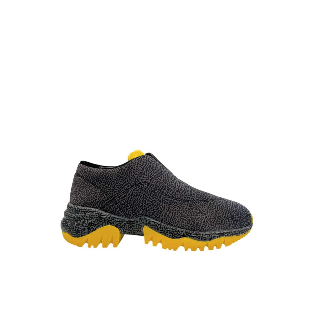 Borbonese Schwarzer Sneaker aus echtem Leder
