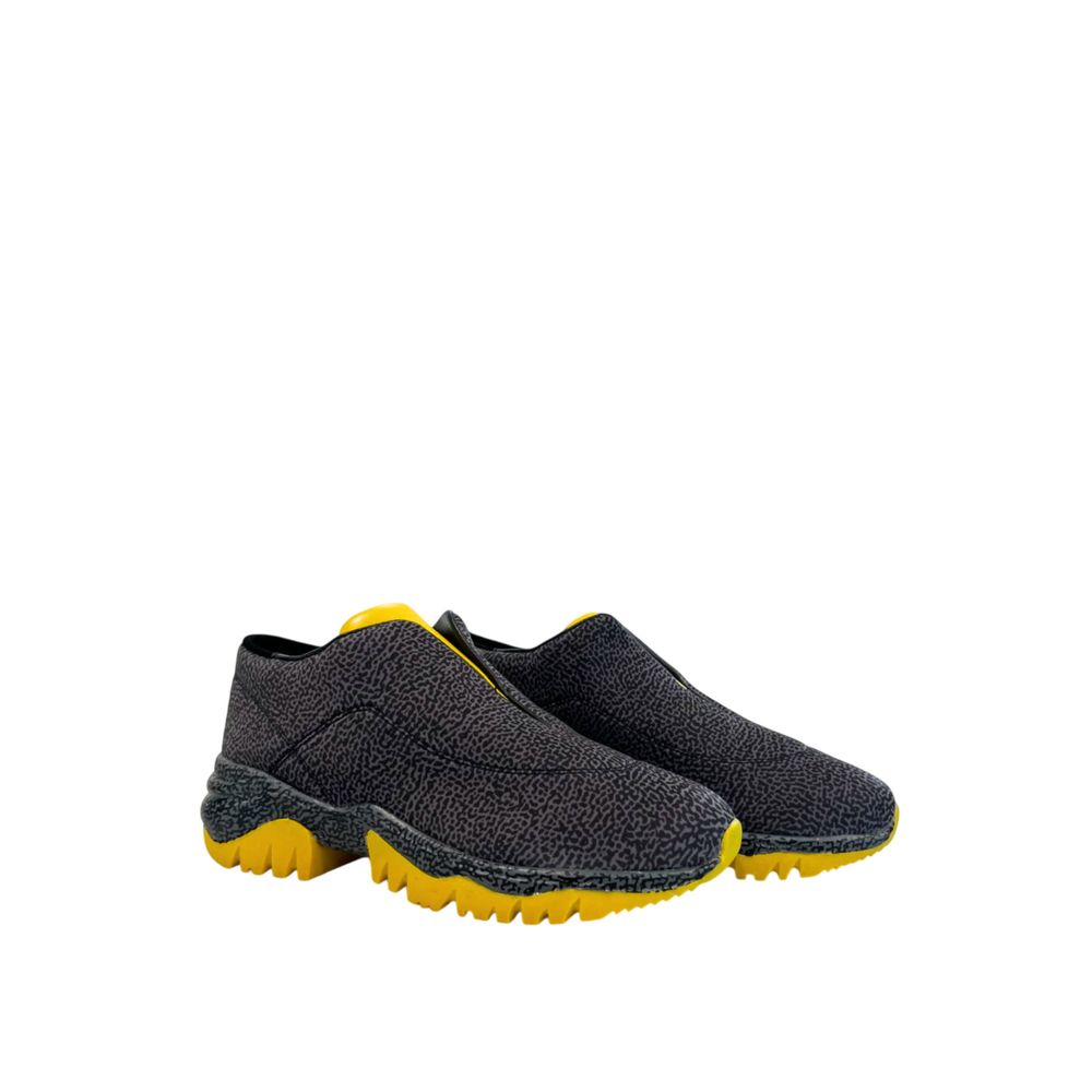 Borbonese Schwarzer Sneaker aus echtem Leder